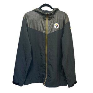 Pittsburgh Steelers Nike NFL On Field XL Full Zip Hooded Logo Jacket 597674-032